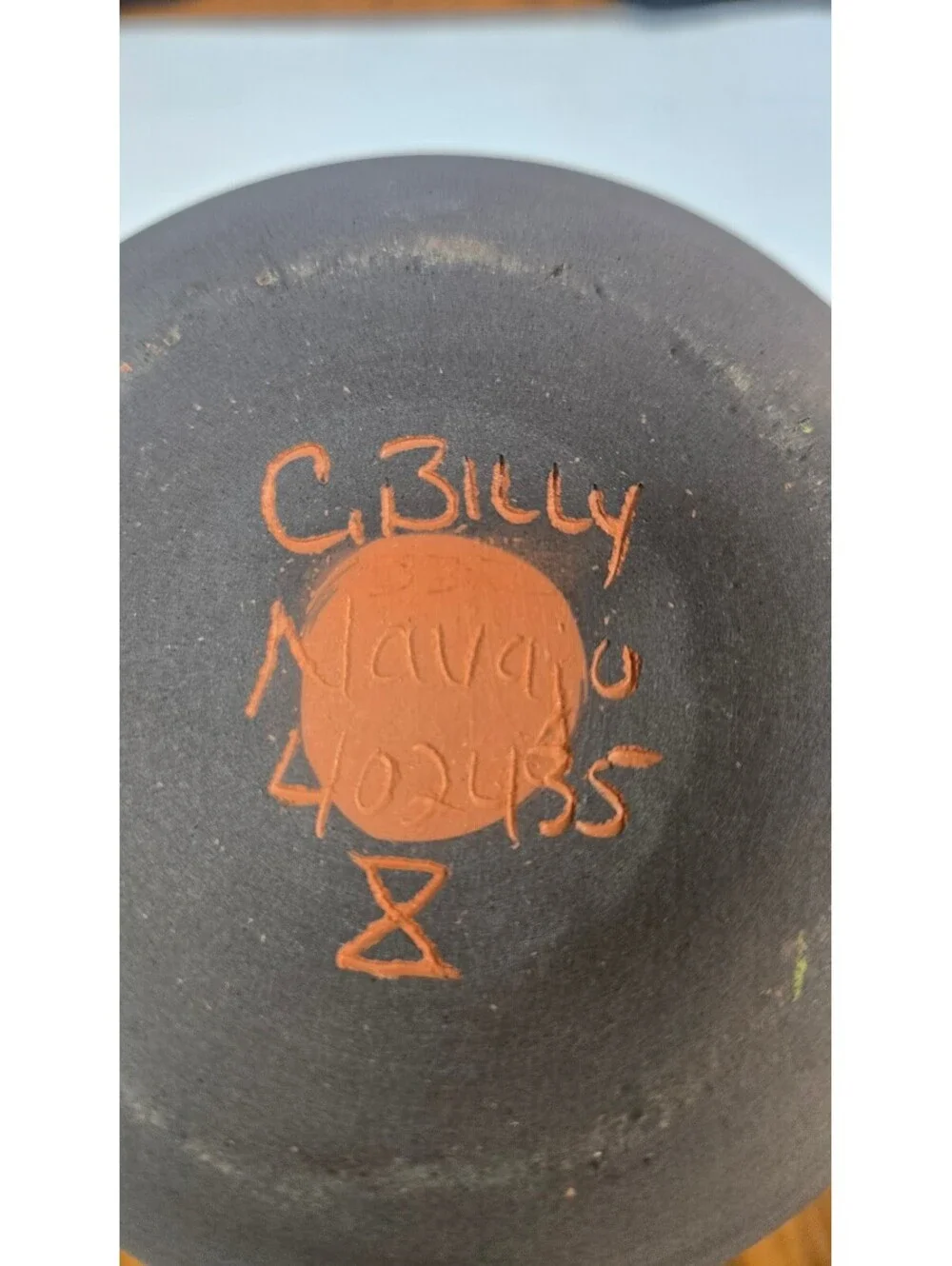 Handcrafted Navajo Pottery Vase Signed by C. Billy